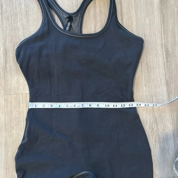 SKIMS OUTDOOR MID THIGH ONESIE IN WASHED ONYX sz 2XL - Picture 5 of 12